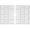 Ekena Millwork Beaux Architectural Grde PVC Ceiling Medallion, 38"W x 25 3/8"H x 3"ID x 13 1/4"C x 1"P, Two-Piece CMP38X25BX2-03000 - alternate 1